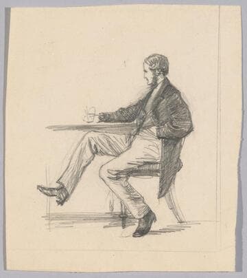 Study for a Man Seated at a Table