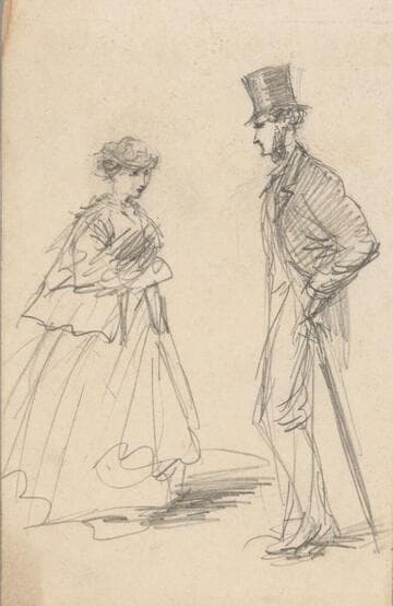 Study of a Man and Woman Standing