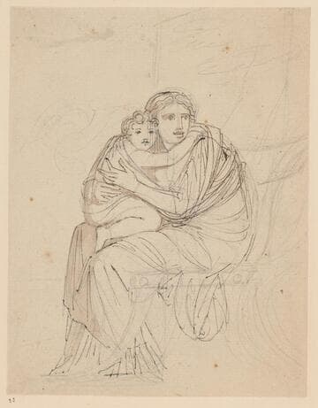Seated Woman Holding a Child
