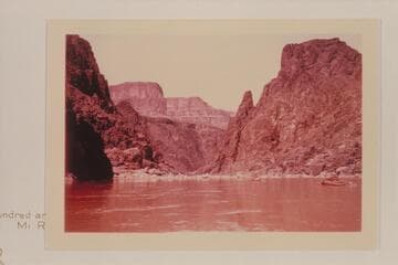 Down to head of 234 Mile Rapid from Mile 233.5.  Bill Belknap is at right and Buzz Belknap downstream in Sportyaks