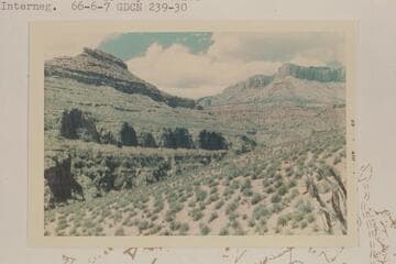 North at top of Redwall; northeast arm of Separation Canyon