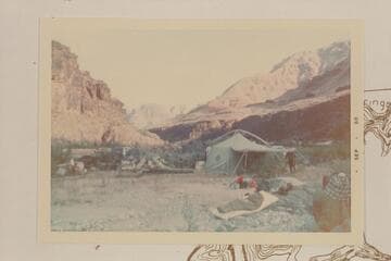 Camp at 217 Mile Rapid; Wilding party