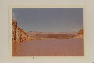 Down Lake Mead to the lava at the downriver side of the mouth of Grand Wash