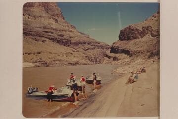 Stopped above Granite Narrows for repairs.  Approximate gauge at Bright Angel:  45,000 cfs