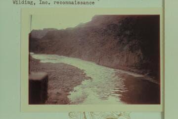 217 Mile Rapid from a helicopter.  Wilding, Inc. reconnaissance