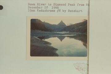 Down river to Diamond Peak from Mile 221.2