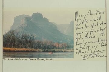 Belknap Xmas card:  The Book Cliffs near Green River, Utah