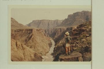 Up river with Gneiss Canyon rapid at lower margin