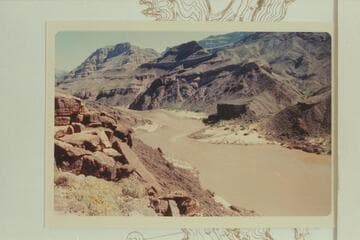 Up to lava remnant at Mile 223, left bank