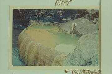 Travertine Spring at Mile 212.8 left bank