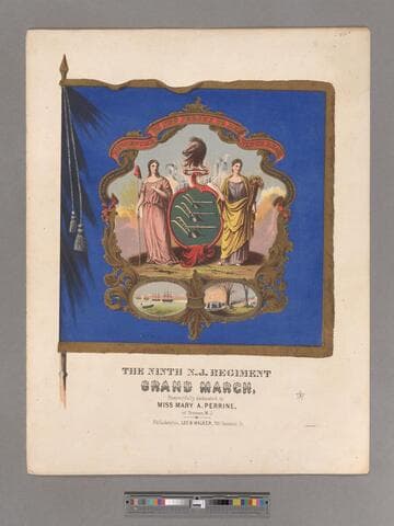 Ninth New Jersey Regiment grand march / composed by Roland May