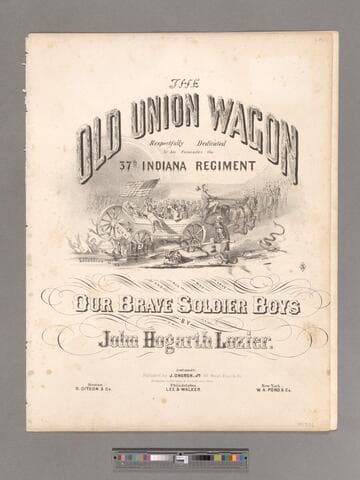 The Old Union Wagon : respectfully dedicated to his comrades the 37th Indiana Regiment and all who love our brave soldier boys / by John Hogarth Lozier