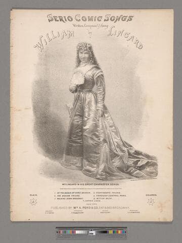 On the beach at Long Branch / written, composed & sung by William Lingard