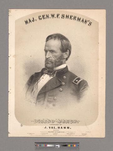 Maj. Gen. W. F. Sherman's grand march / composed by J. Val. Hamm