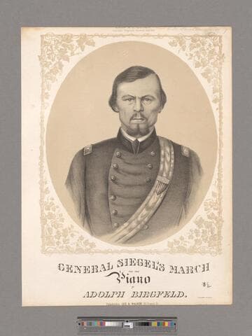 General Siegel's [sic] march for the piano / by Adolph Birgfeld