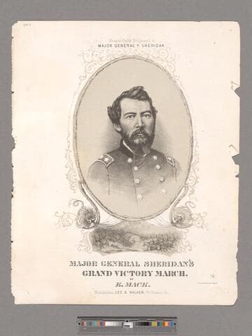 Major General Sheridan's grand victory march / composed by E. Mack