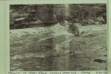 Moulty Fulmer in the "Gem" out of control in Upset Rapid