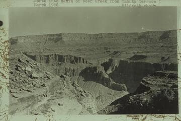 North into basin of Deer Creek from Tahuta Terrace