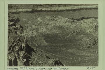 Looking northwest along tributary to Keyhole