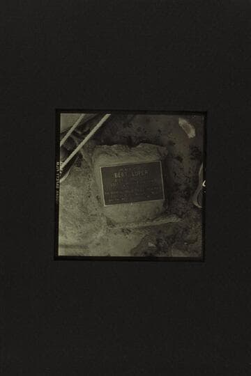 Plaque at Loper's boat