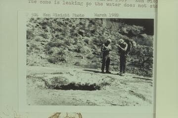 On top of Sipapu.  The cone is leaking so the water does not stand to the top