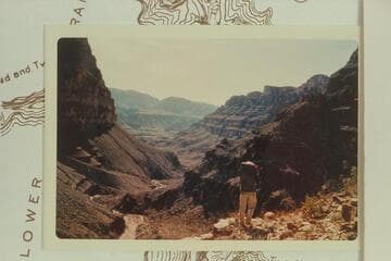 Down Trail Canyon from ledge above drop