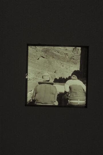 Approaching Bedwall Cavern.  Belknap is at the controls of the "Cactus" and Taylor rides at the right