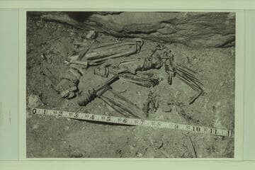 Three figurines found in Stanton Cave