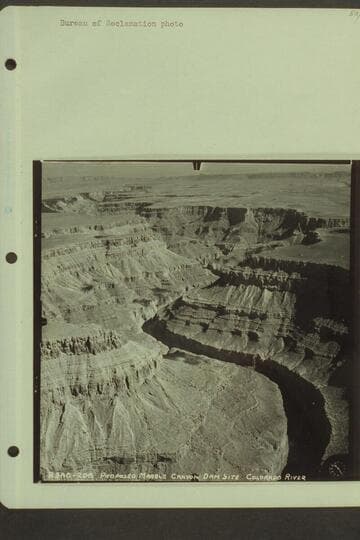 Proposed Marble Canyon Dam Site, Colorado River