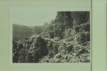 Well preserved part of nancoweap Trail near top of Redwall