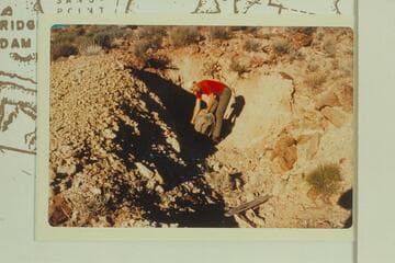 Butchart at Snyder Mine entrance