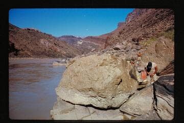 Down from camp; Hance Rapids, right bank