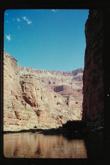 Chopper over river, Mile 38.5