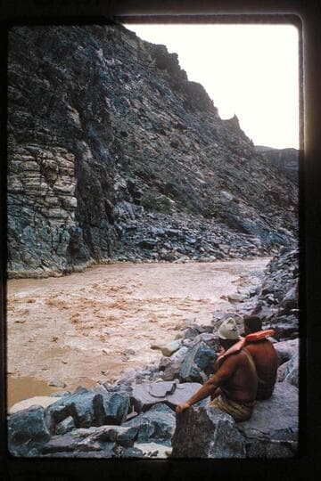 Lower drop in Bridge Canyon Rapids; Mile 235.2