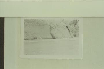 Camp in Forbidding Canyon, 4th and 5th nights.  Plaque marking the Crossing of the Fathers about 18 inches above water