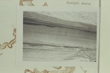 "N NINO  S ALLEN"  inscriptions in side of canyon of the Escalante near the mouth below Davis Gulch- left bank