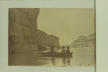 RB-MV Expedition photo captioned "Below Rock Creek. Above Mile 53; Downstream view toward Tower Butte." Rock Creek is approximately Mile 55 1/2