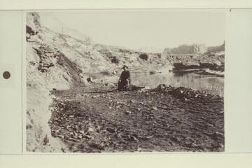Nat Galloway.  Probably a Stanton photo when Galloway was building the road near Hole in the Rock