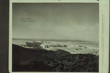 View of Painted Desert.  From "Desert View, Grand Canyon."  The view shows the canyon of the Little Colorado