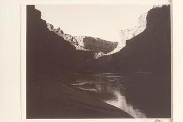 Down to Cove Canyon--center--from about Mile 187.  Morning