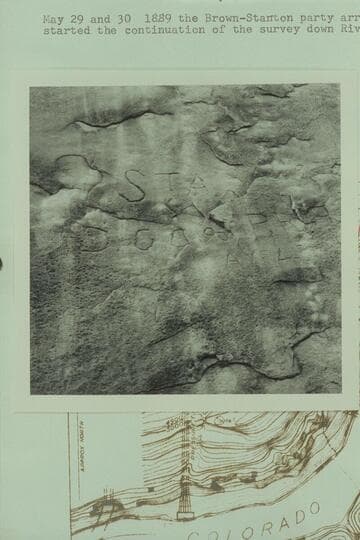 Inscription on huge rock at "The Junction"