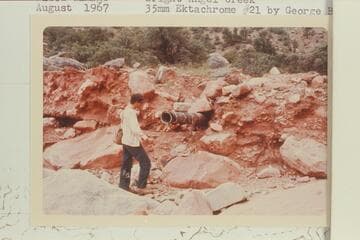 Flood damage; Bright Angel Creek