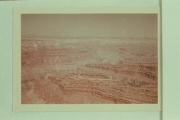 From north end of Powell Plateau across Galloway and Stone Canyons to Tahuta Point on Great Thumb Mesa