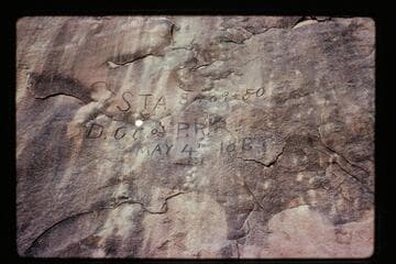 Inscription: Brown-Stanton May 4, 1889 (marked)