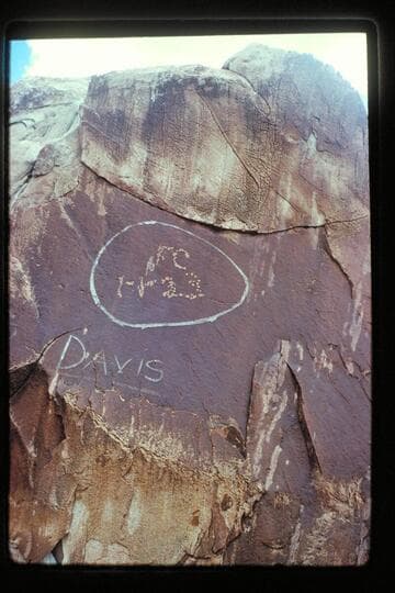 Inscripton at Spanish Bottom