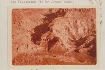 Y and Cross Canyons.  Edge of slump block at lower left