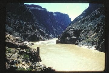 Cruising down to Bright Angel Bridge