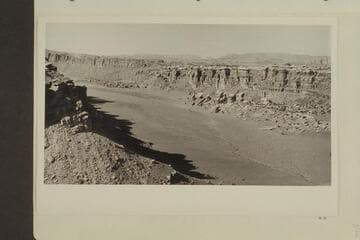 View into Red Lake Canyon looking west from the divide between Cyclone Canyon and Butler Canyon.  The mesas in the distance are on the west side of Cataract Canyon in what is known as Ernies Country