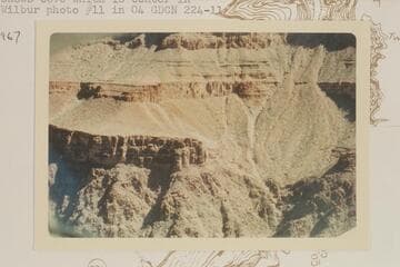 Across to left bank at Mile 224 1/2.  Shows cove which is center in Wilbur photo #11 in 04 GDCN 224-11