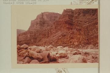 Down across the fan at Rapid No. 43 which heads at Mile 184.1 and drops 7 ft. in 0.15 miles